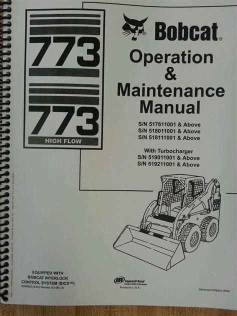 bobcat skid steer operators manual